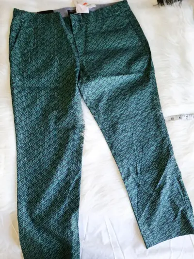 Pantalones estampados geométricos verde - miniatura 3