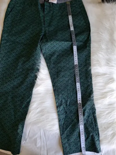 Pantalones estampados geométricos verde - miniatura 5