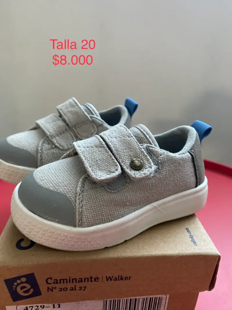 Zapatos Colloki de bebé grises con velcro - 4