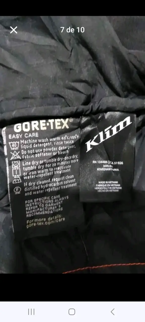 Chaqueta Gore-Tex negra y roja - 5