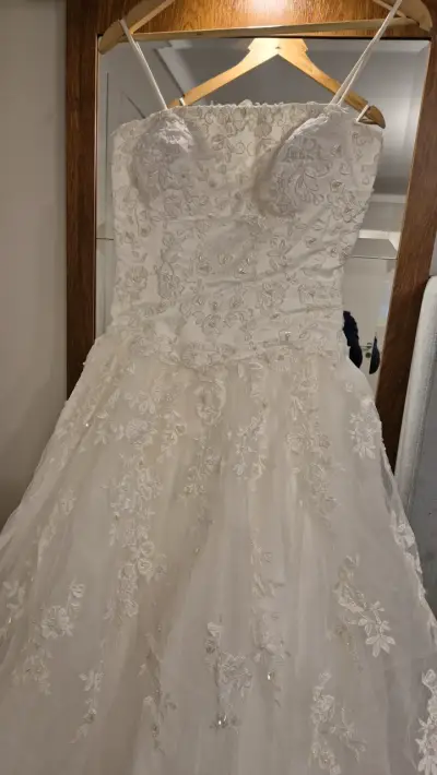 Vestido de novia blanco encaje - miniatura 3