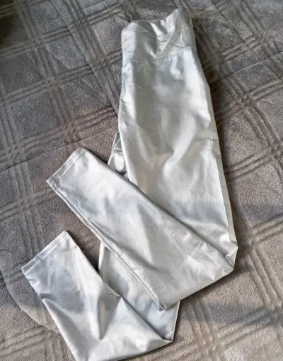 Leggings plateados brillantes - miniatura 1