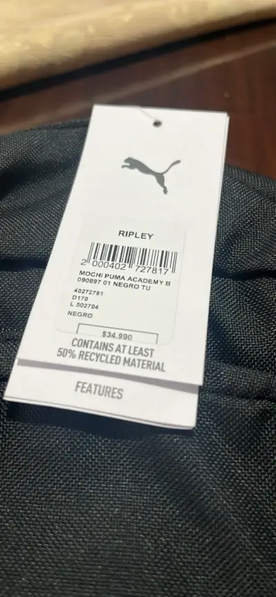 Mochila negra Puma - miniatura 2