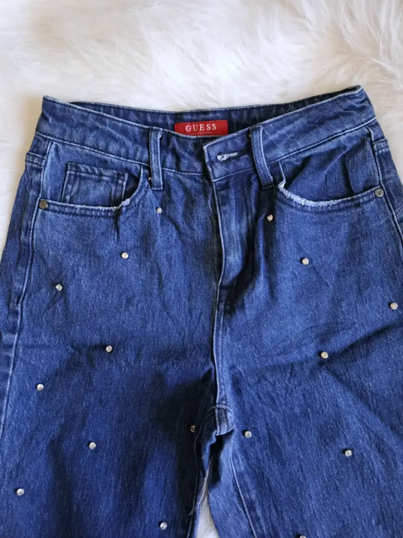 Jeans azules con strass - 2