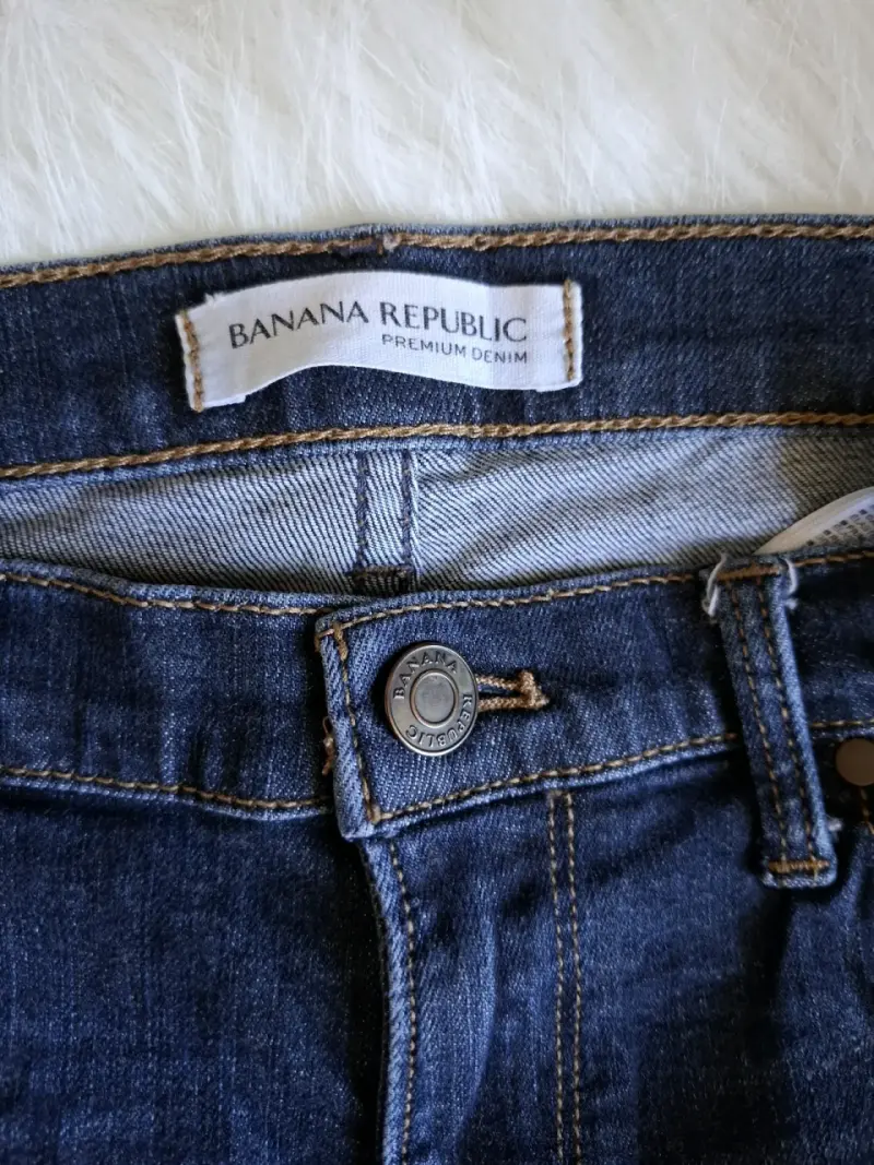 Jeans azul oscuro Banana Republic - 3