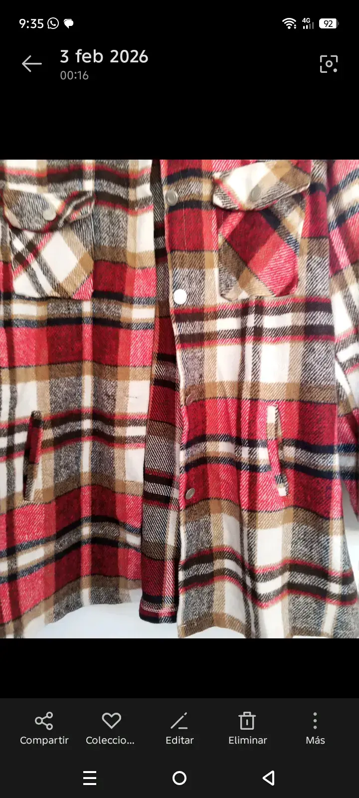Camisa de franela a cuadros - 3