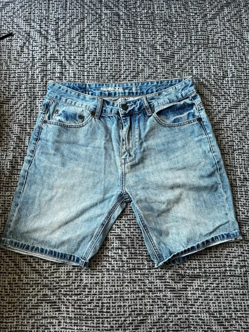 Shorts de mezclilla azul claro - 1