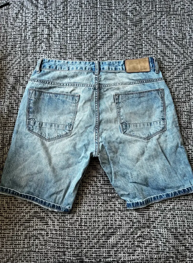 Shorts de mezclilla azul claro - 3