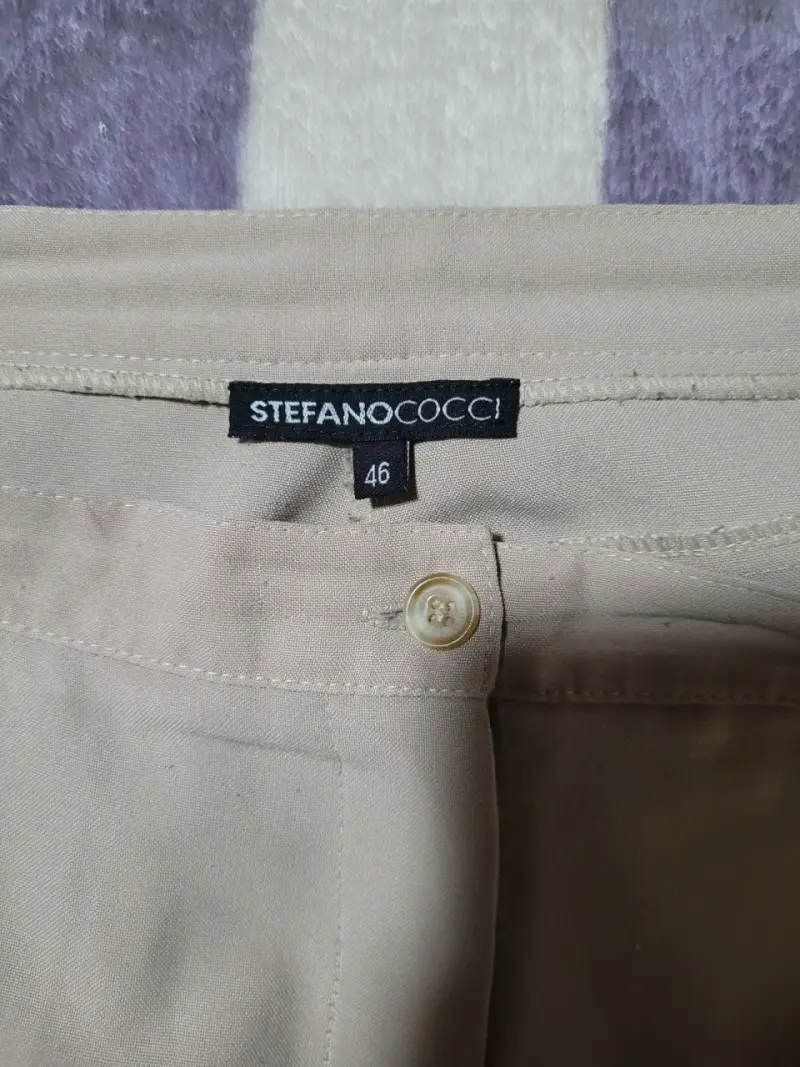 Pantalones beige clásicos 3/4 - 2