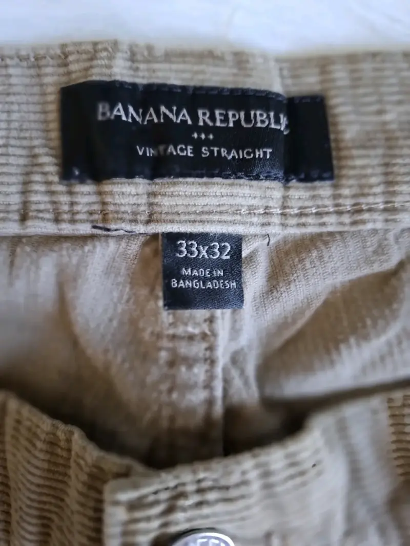 Pantalones de cotelé beige - 2