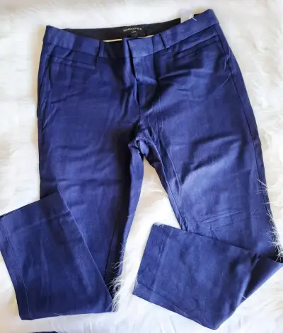 Pantalones azul marino elegantes - miniatura 1