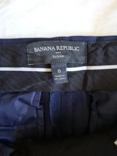 Pantalones azul marino elegantes - miniatura 2