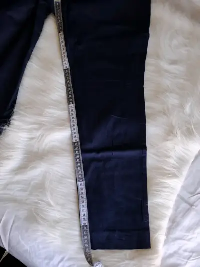 Pantalones azul marino elegantes - miniatura 3