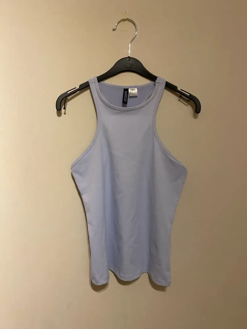 Polera sin mangas azul - 2