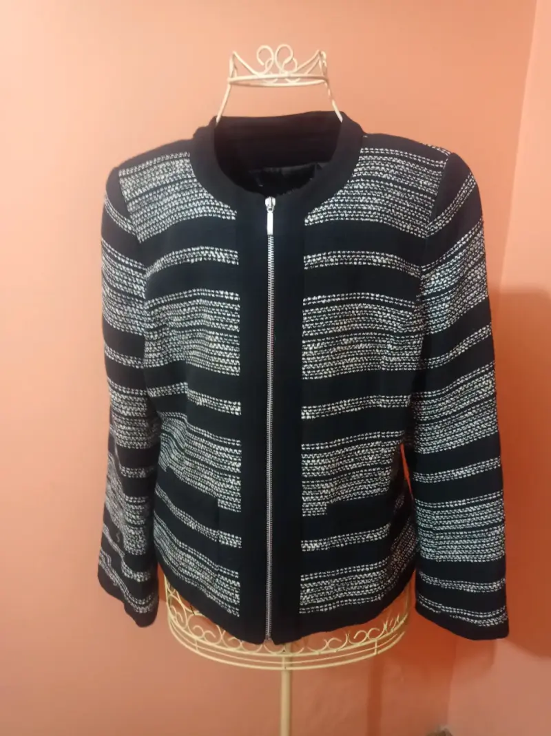 Chaqueta estilo tweed para mujer - 3