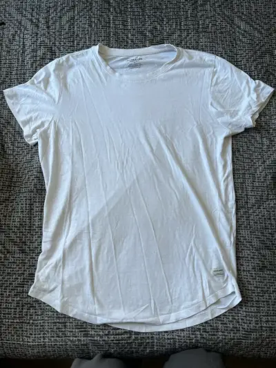 Polera blanca de algodón - miniatura 1