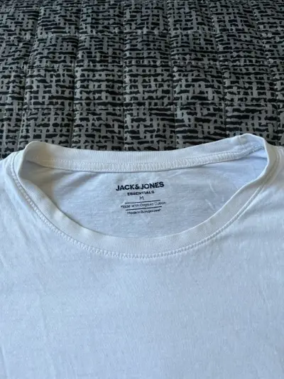 Polera blanca de algodón - miniatura 2