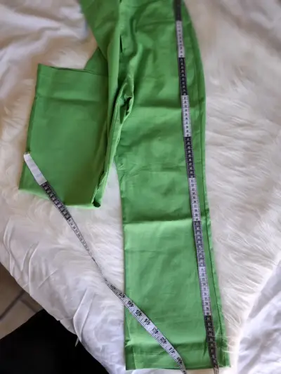 Pantalones verdes Zara - miniatura 3
