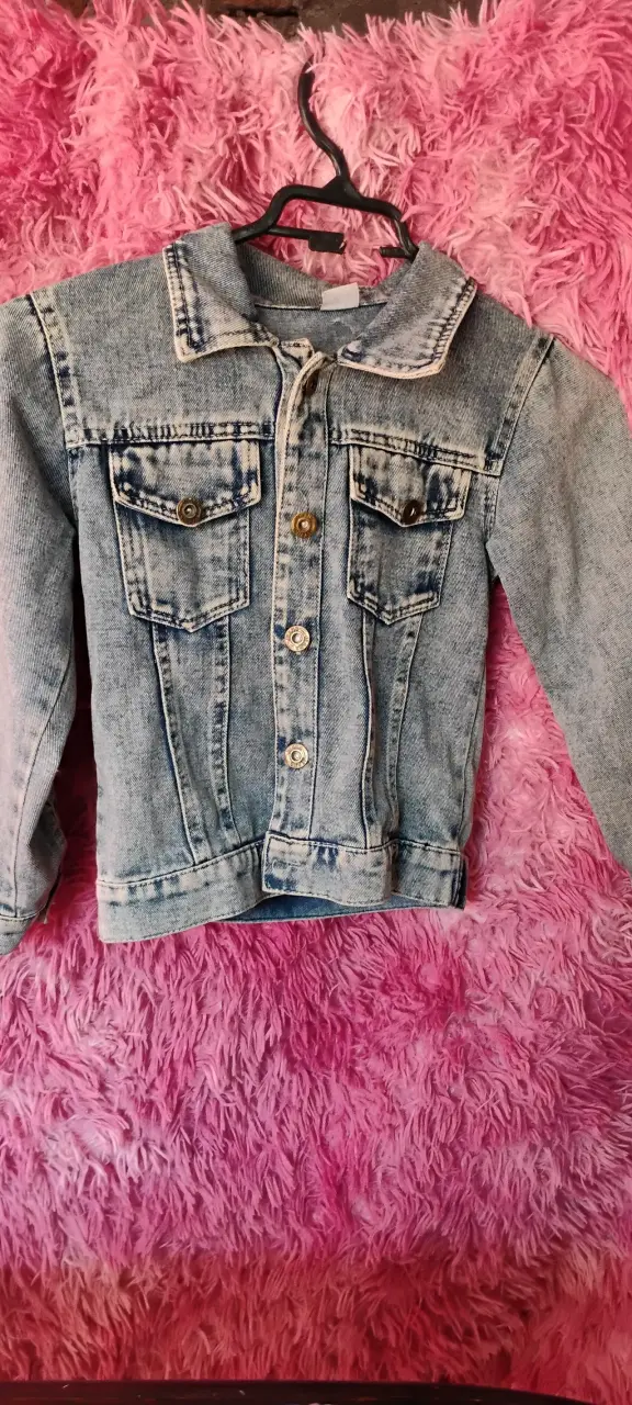 Chaqueta de mezclilla clara - 1