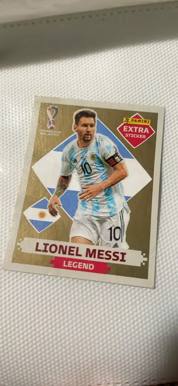 Lámina Panini Messi Leyenda