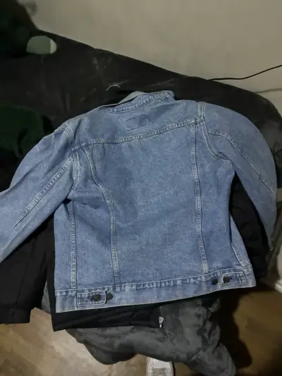 Chaqueta de mezclilla azul vintage - miniatura 2