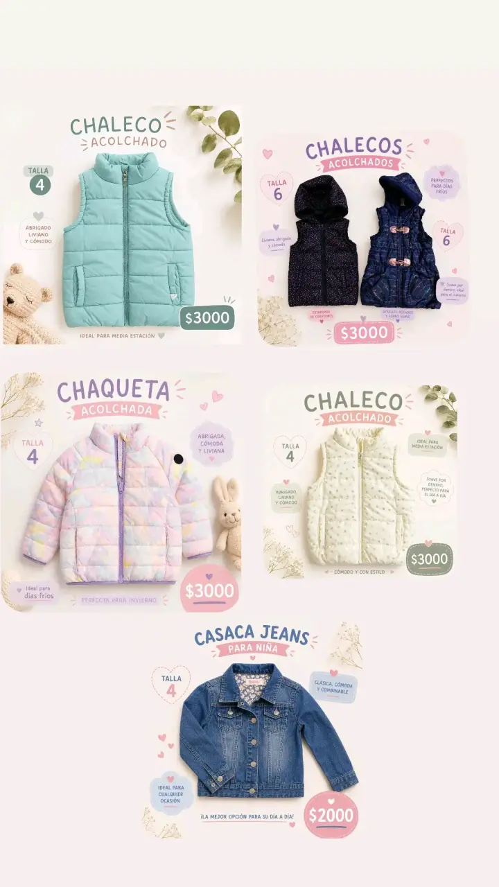 Lote chaquetas de niña - 1