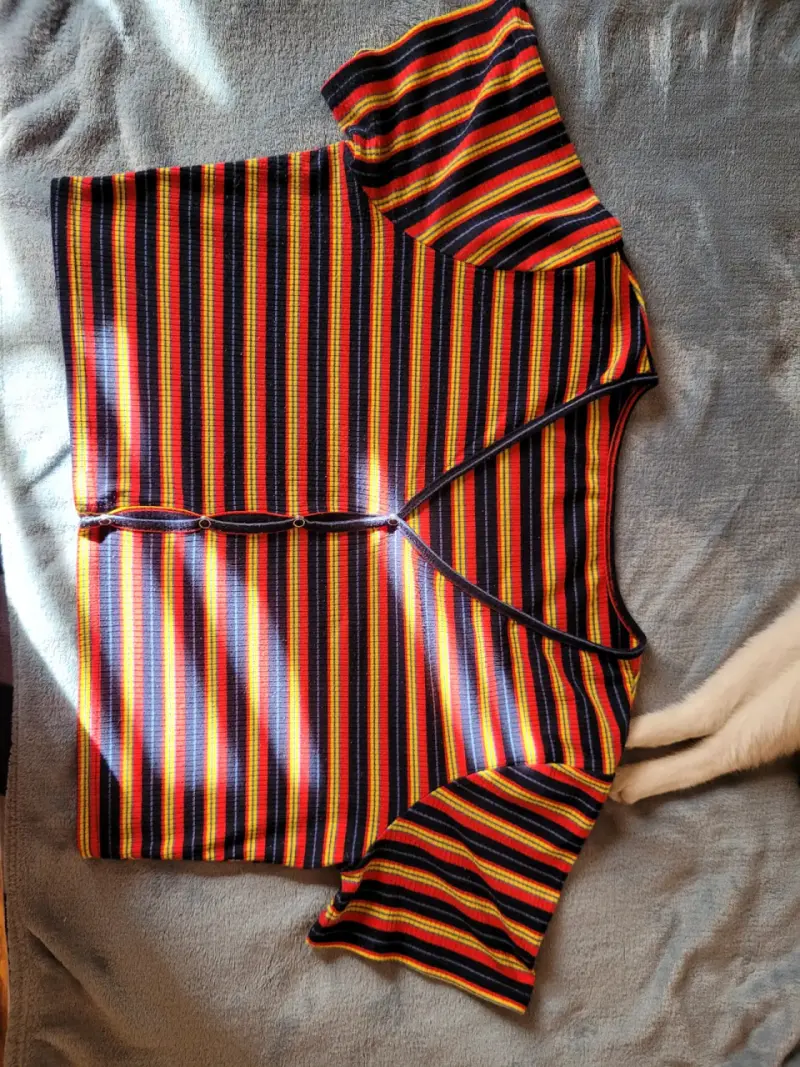 Polera rayada multicolor
