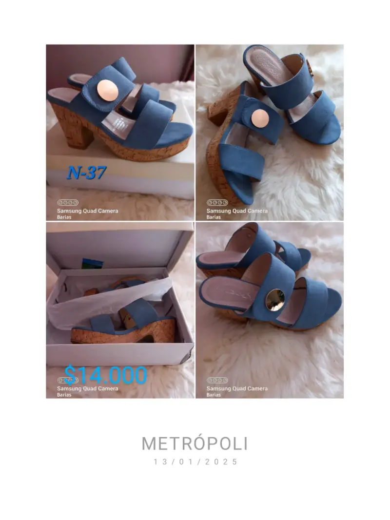 Tacones negros con tachas, N°37 - 2