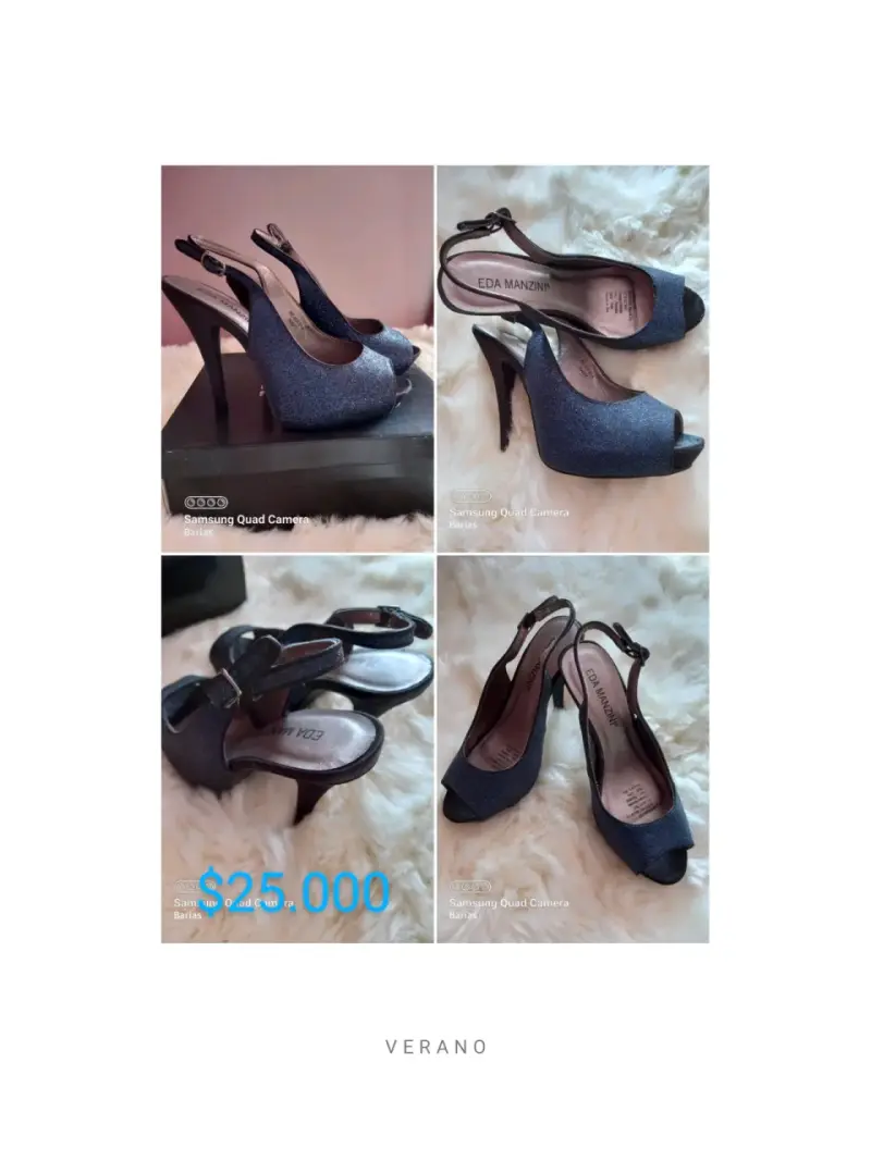 Tacones negros con tachas, N°37 - 5