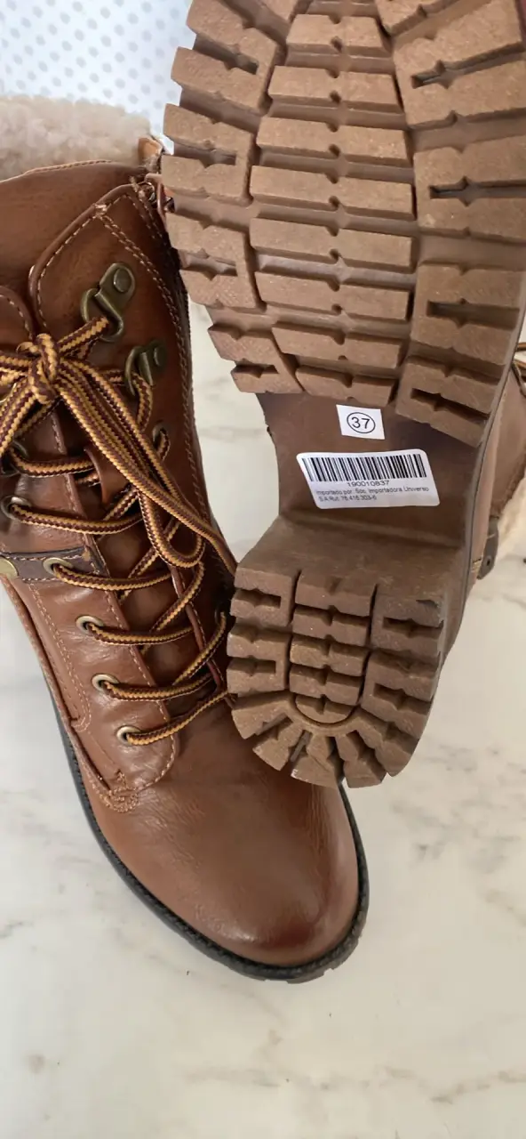 Botas de cuero marrón con tacón - 2