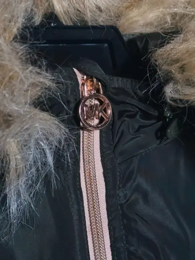 Michael kors-Parka verde con capucha de pelo - miniatura 4