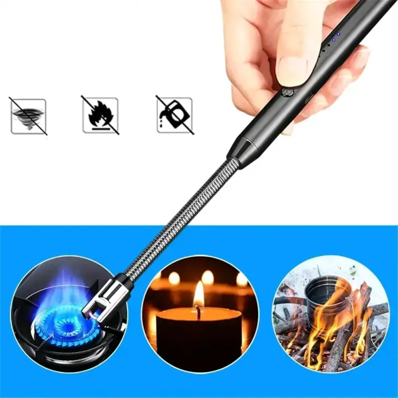 Encendedor eléctrico recargable negro