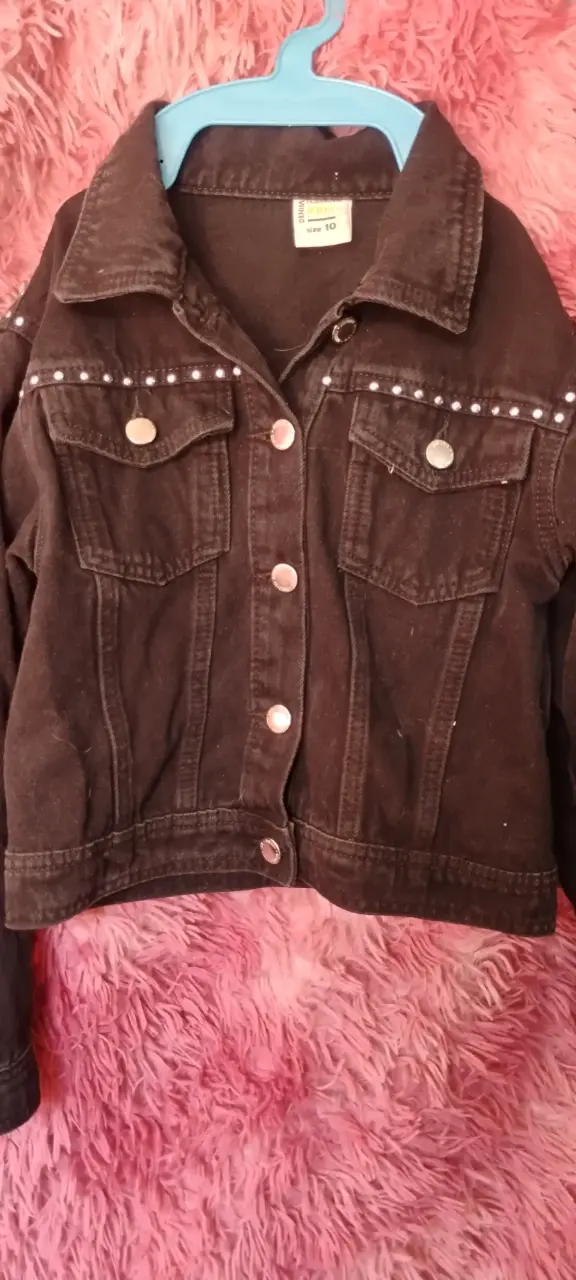 Chaqueta de mezclilla para niña talla 10 - 1