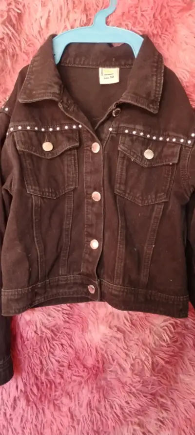 Chaqueta de mezclilla para niña talla 10 - miniatura 1