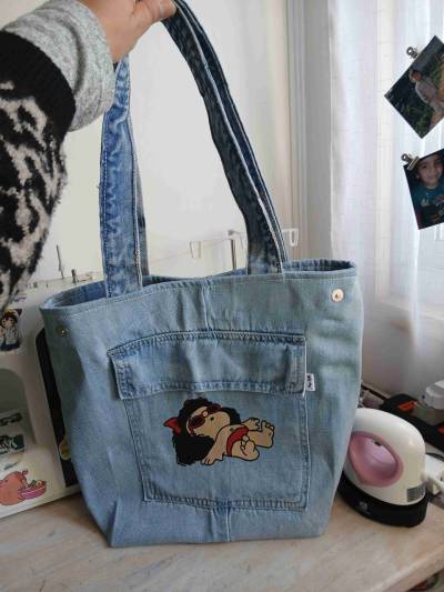 Bolso de mezclilla con diseño - miniatura 1
