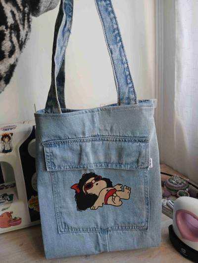 Bolso de mezclilla con diseño - miniatura 2