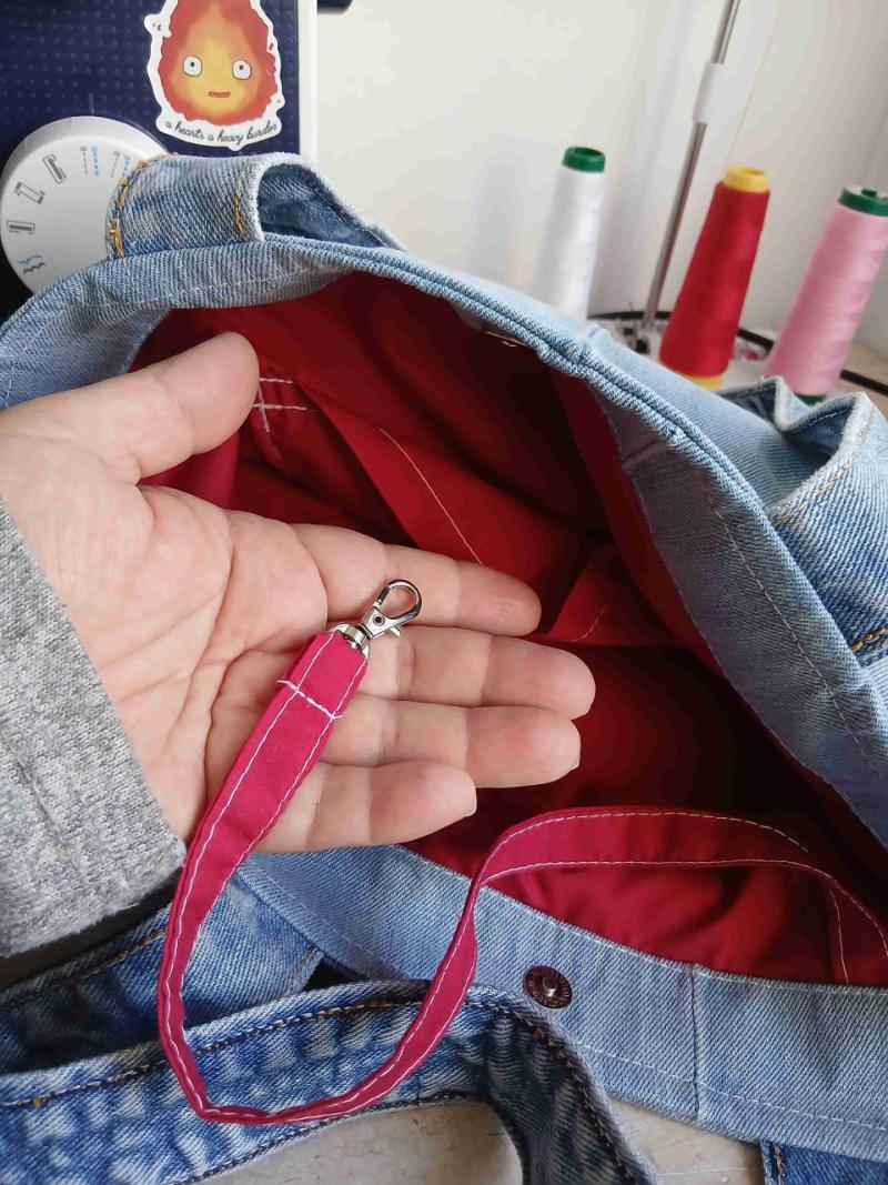 Bolso de mezclilla con diseño - 3