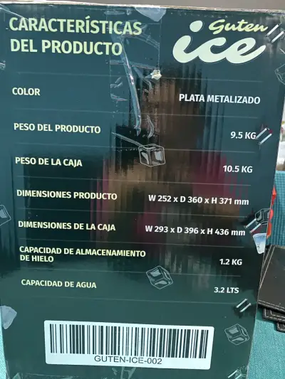 Máquina para hacer hielo Guten Ice 2 - miniatura 2