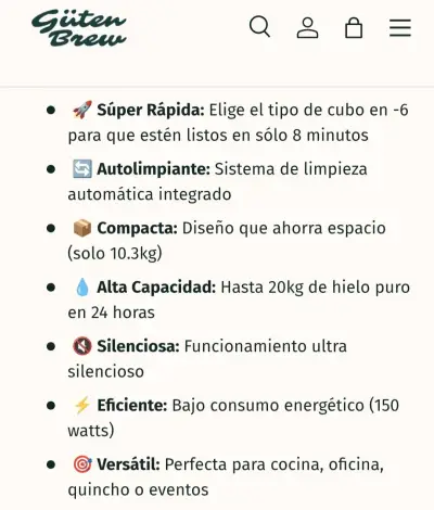 Máquina para hacer hielo Guten Ice 2 - miniatura 3