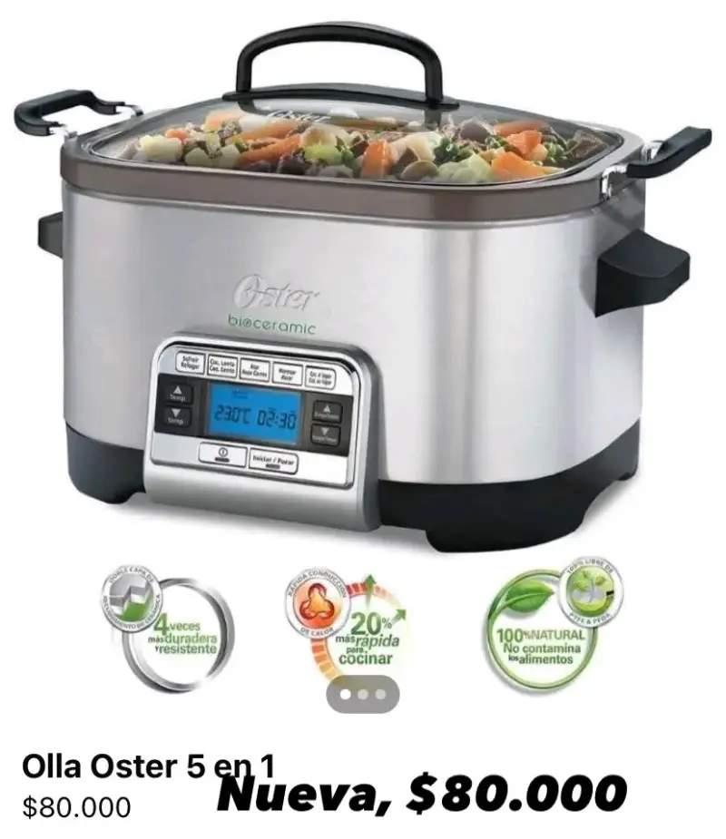 Olla Oster biocerámica 5 en 1