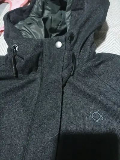Parka gris oscuro con capucha - miniatura 1
