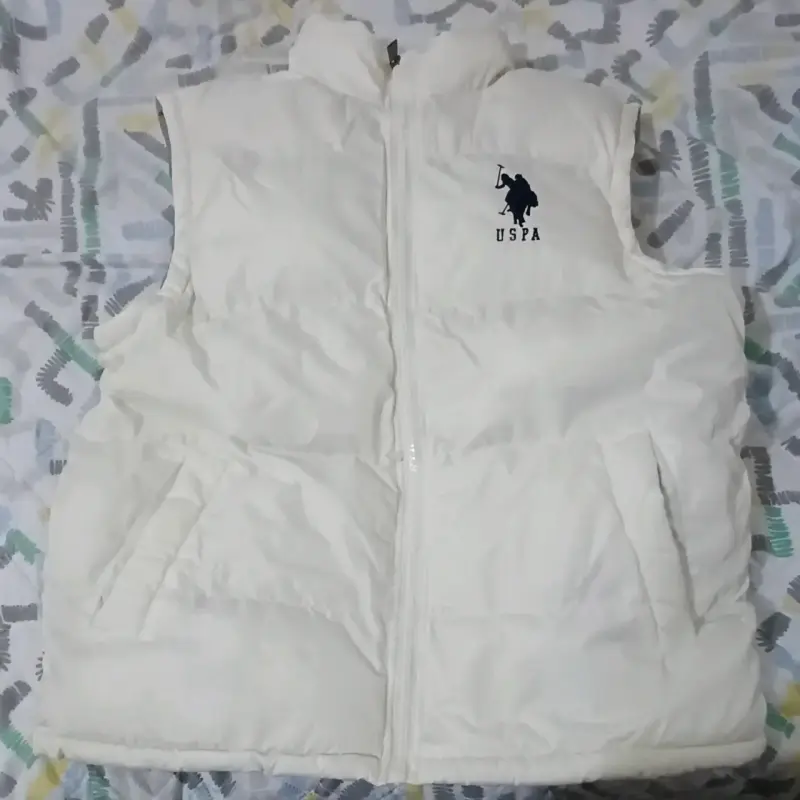 Chaleco sin mangas blanco USPA
