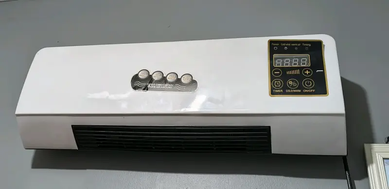 Calefactor eléctrico de pared
