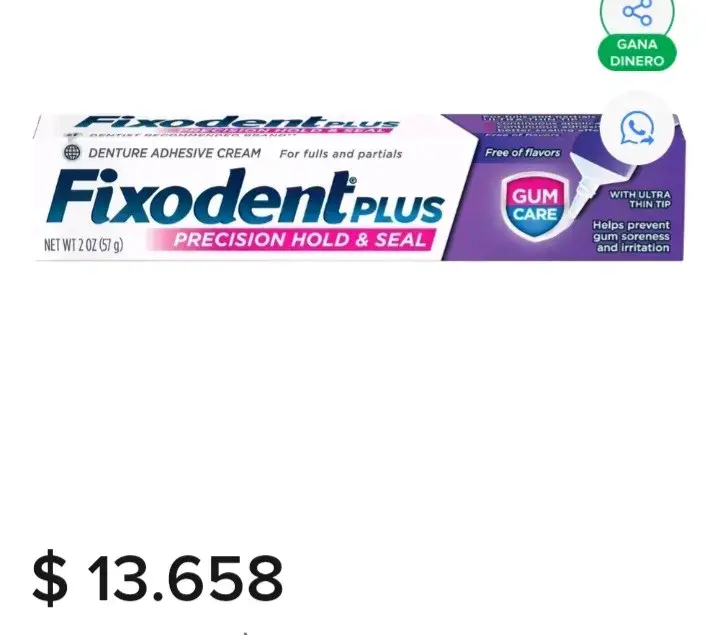 Crema adhesiva Fixodent Plus