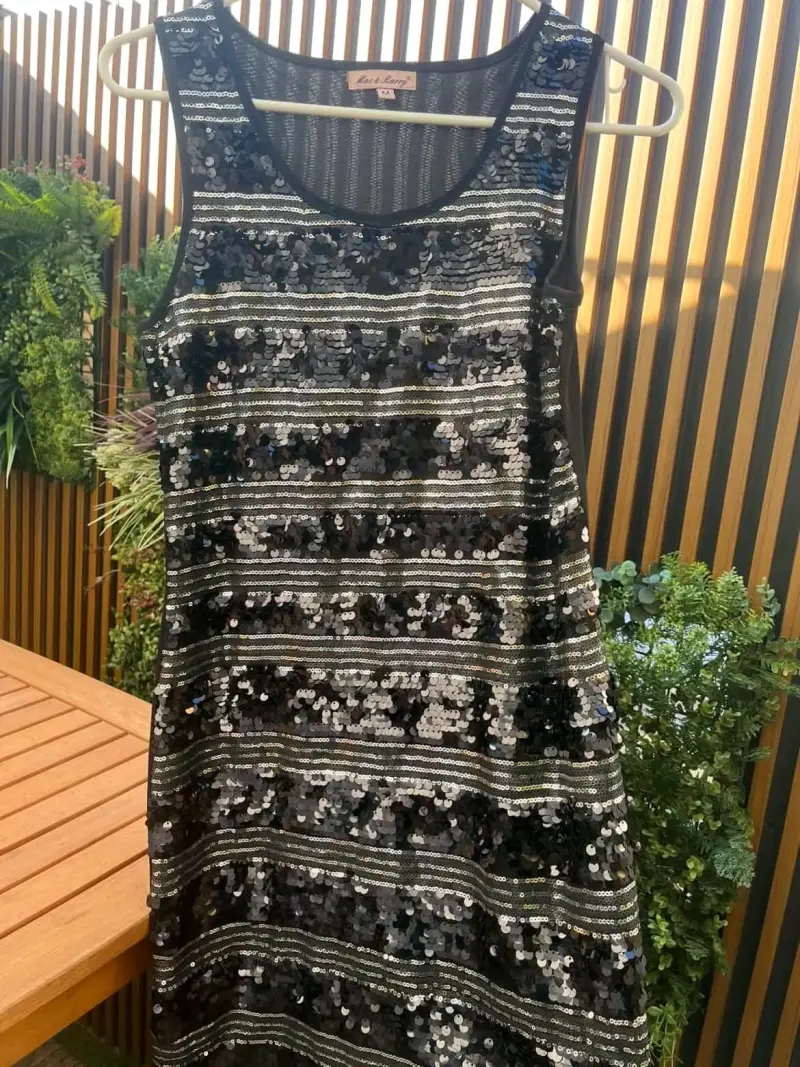 Vestido de lentejuelas negro