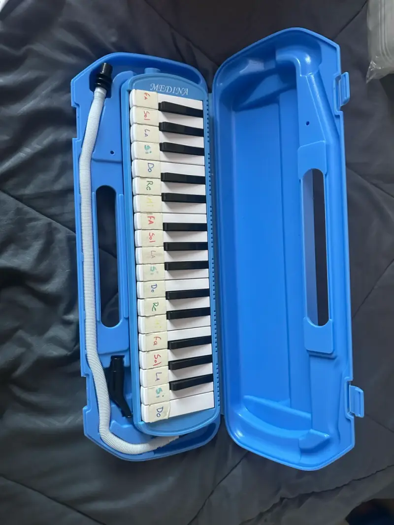 Melódica con estuche azul