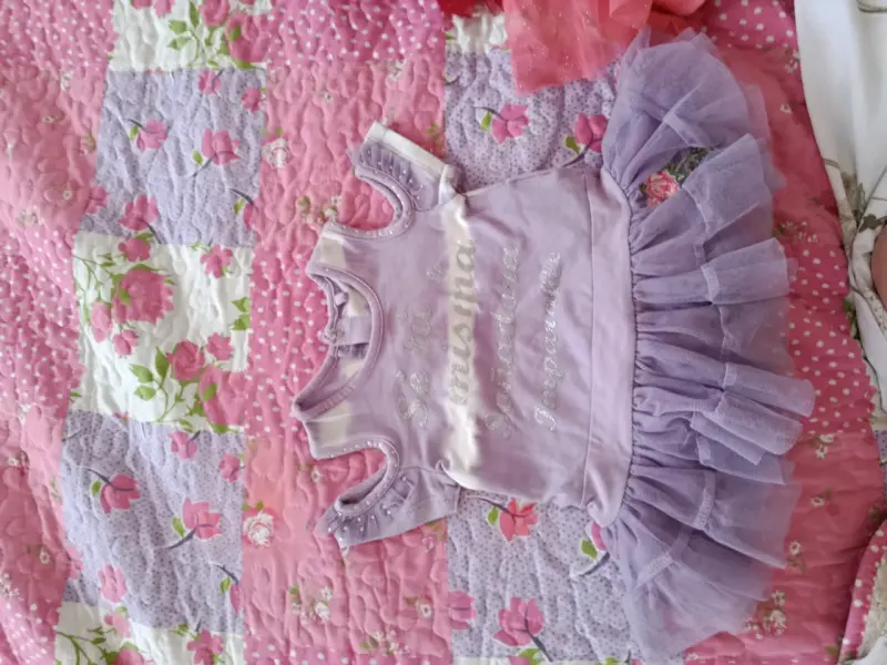 Vestido bebé floral con chaleco - 6