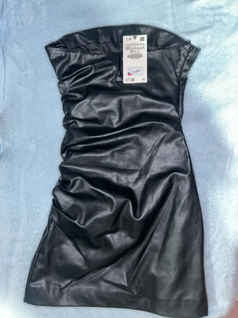 Vestido negro corto elegante Zara - 3