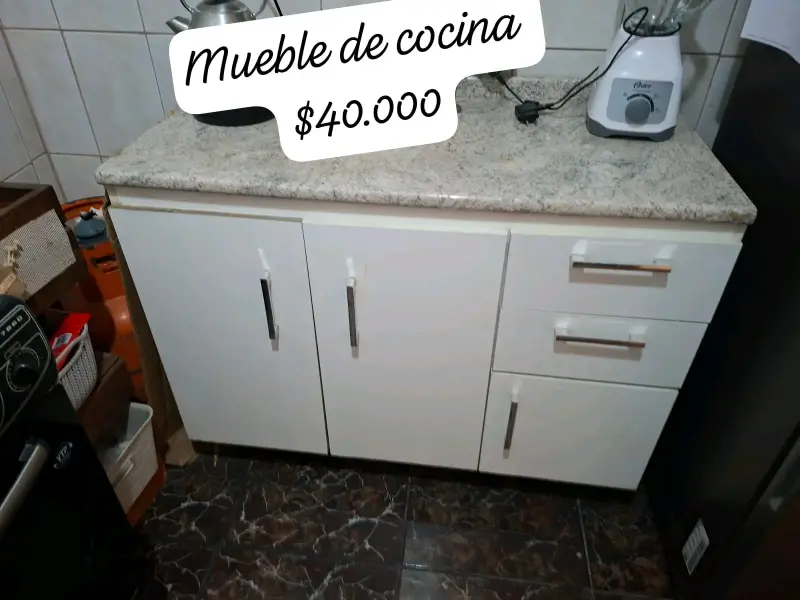 Mueble de cocina blanco