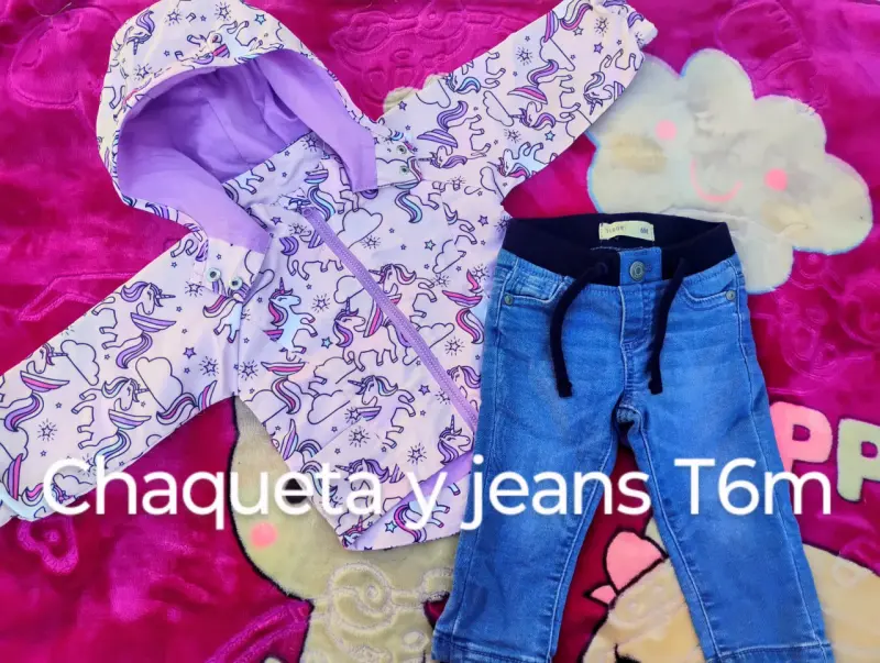 Conjunto chaqueta y jeans bebé